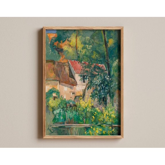 House Of Père Lacroix Print, Paul Cézanne Impressionist Landscape, Rustic Home Artwork, Architectural Masterpiece, Classic Fine Art Print Wall Art, Modern Wall Decor, 8x12 UNFRAMED