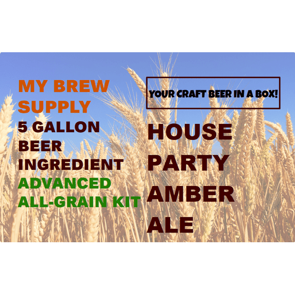 House Party Amber Ale Advanced ALL GRAIN Beer Ingredient Kit