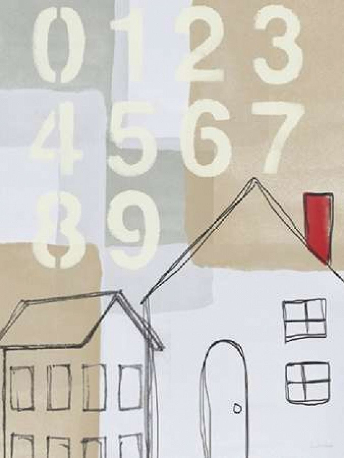 House Plans III Canvas Art - Linda Woods  (18X24)
