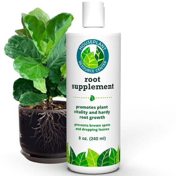 Houseplant Resource Center - Root Supplement, Liquid Root Stimulator - for Fiddle Leaf Fig & Indoor Plants - Propagation Promoter, Root Rot Treatment - Food for Healthy Roots, Stems, & Leaves - 8 Oz
