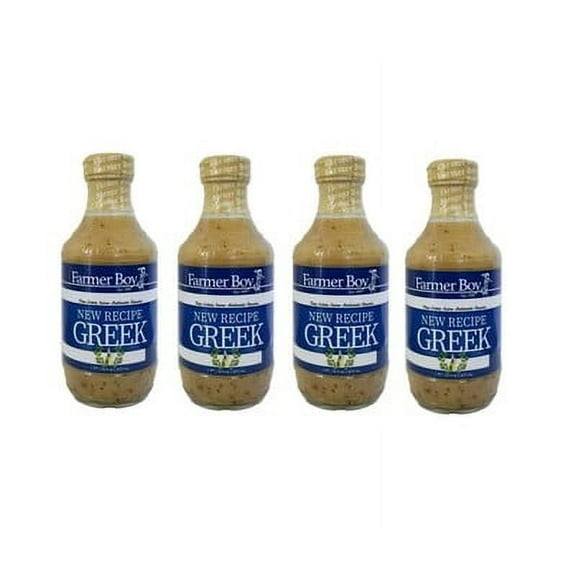 House Recipe Greek Dressing 16 oz (Pack of 12)