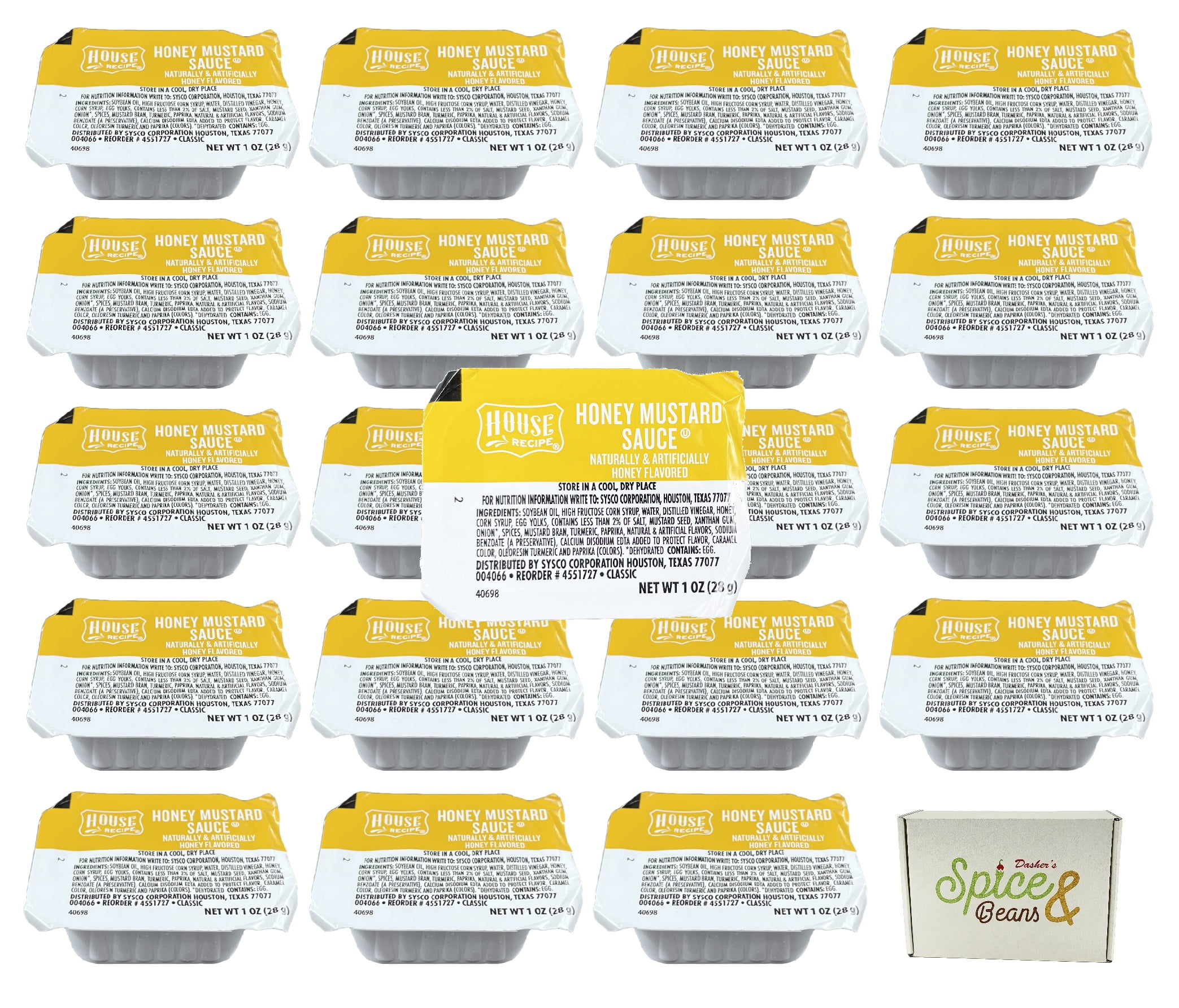 House Recipe Sauce | Kosher | 1 oz. Dipping Cup | 20 Count | (Honey Mustard)