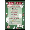 thumbnail image 1 of House Rules - Poker Laminated & Framed Poster (36 X 24), 1 of 1