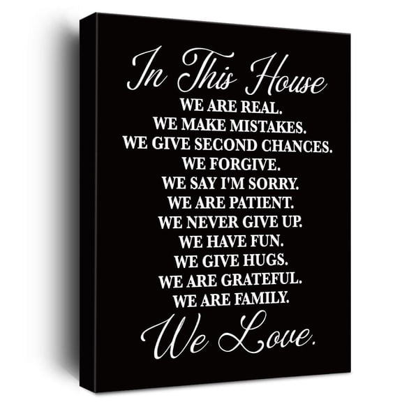 House Rules Wall Decor - Family Rules Posters for Living Room, Bedroom, Office - Rustic Home Decor - Housewarming Gift poster