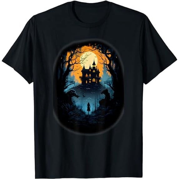 House Scary Spooky Halloween Costume for Men Woman Adults T-Shirt