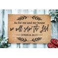 thumbnail image 1 of As for Me and My House We Shall Serve The Lord Mats for Front Door Entry Front Porch Doormat Non-Slip Carpet Rugs Floor Mat Decorative for Home Bathroom Kitchen Indoor 20x32 Inch, 1 of 6