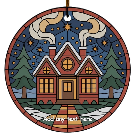 House Silhouette Ornament Holiday Ornament Gift for Family, Friends, Men or Women, Christmas 2025 Tree Keepsake