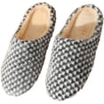thumbnail image 1 of House Slippers, Anti-Slip Soft Sole Slip-On Bedroom Shoes, Warm Fuzzy Comfort for Women and Men, 1 of 9