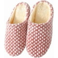 thumbnail image 1 of House Slippers, Anti-Slip Soft Sole Slip-On Bedroom Shoes, Warm Fuzzy Comfort for Women and Men, 1 of 11