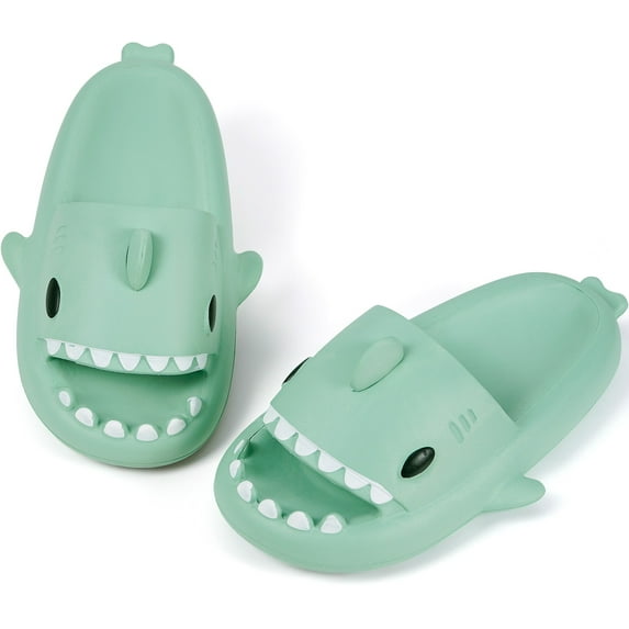 House Slippers,Cute Shark Slippers Bathroom Slippers,House Slippers for Men and Women,Gym Slippers Soft Sole EVA Platform,Quick Drying Non-Slip