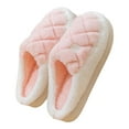 thumbnail image 1 of House Slippers House Slippers for Woman Cozy Women's Slippers Thick Sole Home Footwear Warm Shoes For Couples Indoor Comfort, 1 of 3