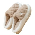 thumbnail image 1 of House Slippers House Slippers for Woman Cozy Women's Slippers Thick Sole Home Footwear Warm Shoes For Couples Indoor Comfort, 1 of 3