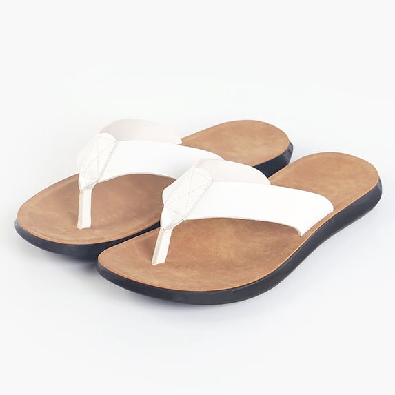 House Slippers Men Slip On Arch Support Fashion Summer Beach Breathable Flip Flops Flat Open Toe Men Shoes