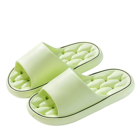 House Slippers Shoes for Women Men with Arch Support Quick Drying Anti-Slip Lightweight Massage Shower Sandals Comfy Beach Pool Slides Green 7.5-8.5