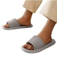 thumbnail image 1 of House Slippers Shower Shoes for Women Men Bathroom Slide Slippers Soft Non Slip Sandal for Home Pool Beach Indoor Gray 7, 1 of 4