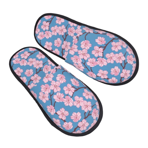 House Slippers for Women Men - Beautiful Orchids Flowers A Lightweight House Shoes Fuzzy Slippers, Soft Slip-On Cozy House Slippers for Woman Indoor Outdoor
