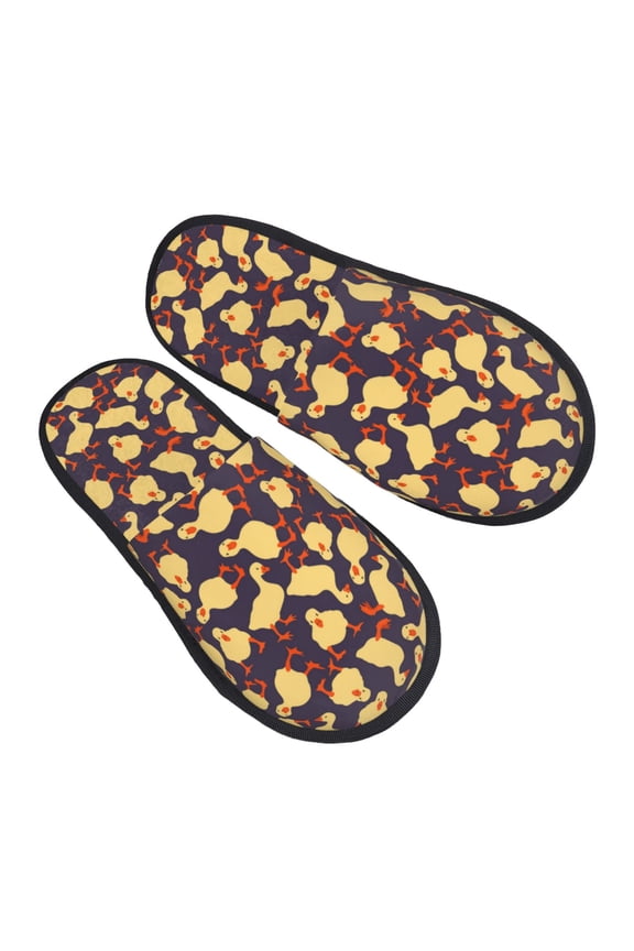 House Slippers for Women Men - Cute Small Farm Birds Lightweight House Shoes Fuzzy Slippers, Soft Slip-On Cozy House Slippers for Woman Indoor Outdoor