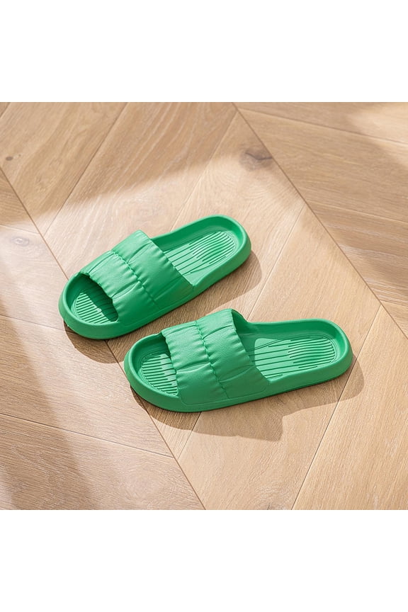 House Slippers for Women and Men Ribbed Texture Eva House Slippers Cloud Style Slippers Indoor Outdoor Shower Spa Garden Bedroom Lounge Daily Footwear