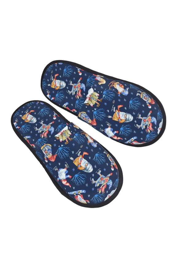 House Slippers for Women Men - Winter old man Playtime Lightweight House Shoes Fuzzy Slippers, Soft Slip-On Cozy House Slippers for Woman Indoor Outdoor