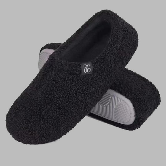 House Slippers For Women Washable Cotton Linen Home Slippers Indoor Quilted Solid Color Memory Foam Cozy Shoes With Arch Support Couple'S Wooden Floor Silent Slippers