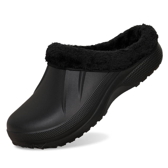 House Slippers for Men Waterproof Fuzzy Lined Slip On House Shoes Non Slip Comfortable Casual Indoor Outdoor Wrok Men Slippers Size 230