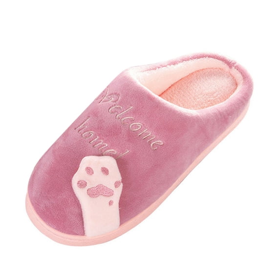 House Slippers for Women Clearance Bedroom Unisex Fuzzy Slippers Women Plush Cute Fuzzy Bed Slippers for Women size 8-8.5 all clearance