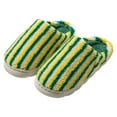 thumbnail image 1 of House Slippers for Women Memory Foam Classic Striped Shoes Fuzzy Indoor And Outdoor Casual Anti-Slip Womens Slippers, 1 of 5