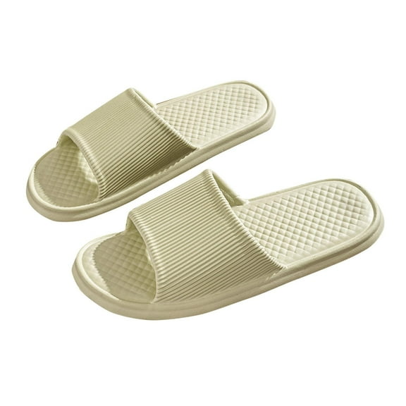 House Slippers for Women Men Bathroom Shoes Lightweight Non Slip Shower Slippers Beach Sandals Indoor and Outdoor Green Women Sandal