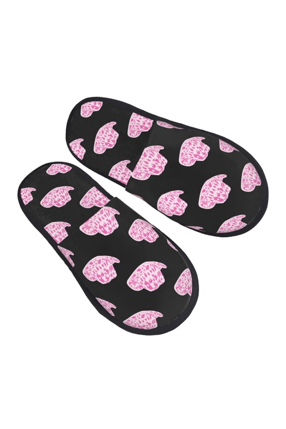 House Slippers for Women Men - Cowboy Hat Lightweight House Shoes Fuzzy Slippers, Soft Slip-On Cozy House Slippers for Woman Indoor Outdoor