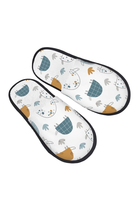 House Slippers for Women Men - Cute Doodle Turtles Lightweight House Shoes Fuzzy Slippers, Soft Slip-On Cozy House Slippers for Woman Indoor Outdoor