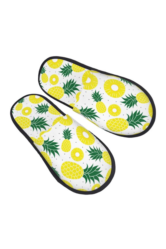 House Slippers for Women Men - Delicious Pineapple Lightweight House Shoes Fuzzy Slippers, Soft Slip-On Cozy House Slippers for Woman Indoor Outdoor