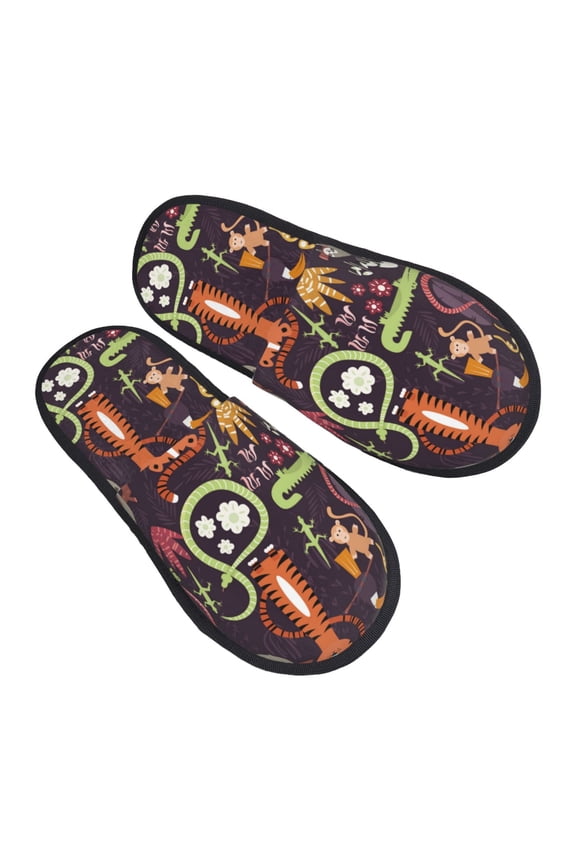 House Slippers for Women Men - Funny tiger sloth Lightweight House Shoes Fuzzy Slippers, Soft Slip-On Cozy House Slippers for Woman Indoor Outdoor