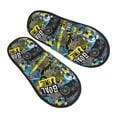 thumbnail image 1 of House Slippers for Women Men - Goal Time Lightweight House Shoes Fuzzy Slippers, Soft Slip-On Cozy House Slippers for Woman Indoor Outdoor, 1 of 7