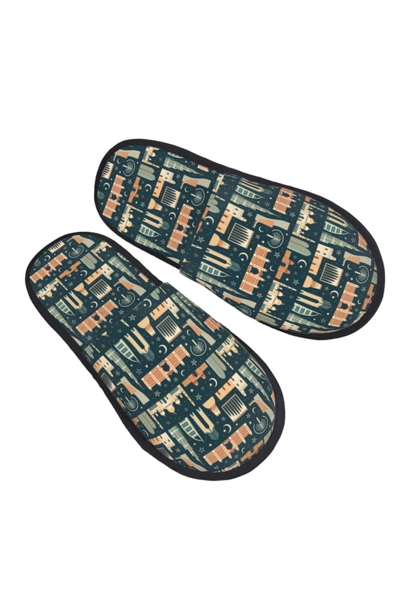 House Slippers for Women Men - UAE Travel1 1 Lightweight House Shoes Fuzzy Slippers, Soft Slip-On Cozy House Slippers for Woman Indoor Outdoor