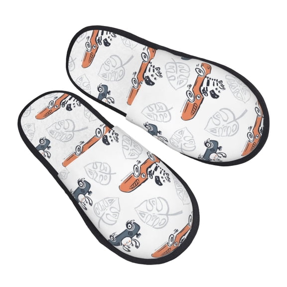 House Slippers for Women Men - Zebra crab Lightweight House Shoes Fuzzy Slippers, Soft Slip-On Cozy House Slippers for Woman Indoor Outdoor