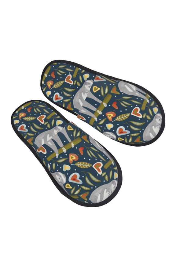House Slippers for Women Men - cute sloth A Lightweight House Shoes Fuzzy Slippers, Soft Slip-On Cozy House Slippers for Woman Indoor Outdoor