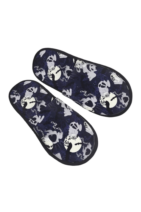 House Slippers for Women Men - halloween ghost cute Lightweight House Shoes Fuzzy Slippers, Soft Slip-On Cozy House Slippers for Woman Indoor Outdoor