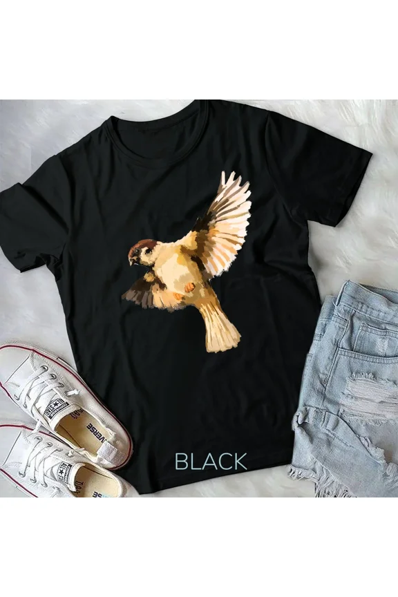 House Sparrow Bird tee Unisex Tshirt