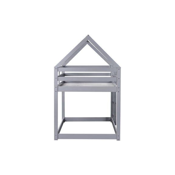 House-Style Twin Over Twin Bunk Bed / Fosters Connection with Nature and Imagination