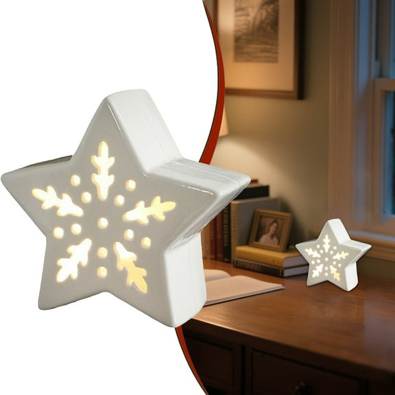 House Table Decor With Warm Led Lights Christmas Centerpiece For Holiday Mantel Village Display & Festive Home