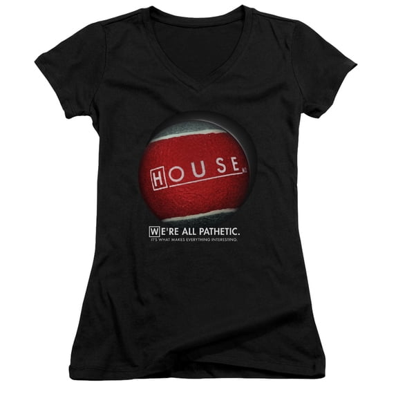 House The Ball Junior Women's V-Neck T-Shirt Black