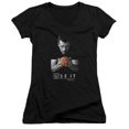 thumbnail image 1 of House Use It Junior Women's V-Neck T-Shirt Black, 1 of 1