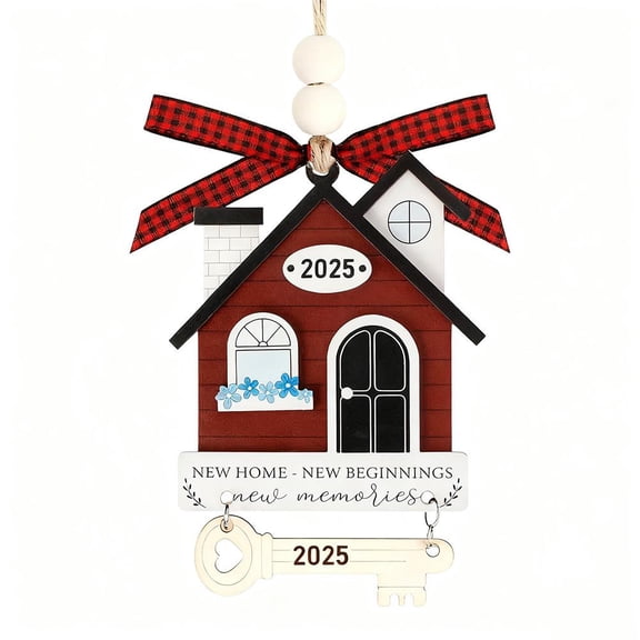 House Warming Gifts New Home, New Home Gift Ideas, Wood N-ew H-ome Ornament, First H-ome Christmas Ornament 2025, Christmas Decorations