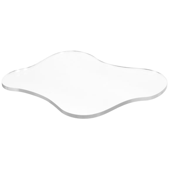 NIAIZEK Clear Home Desk Acrylic Coaster Transparent 1 Set