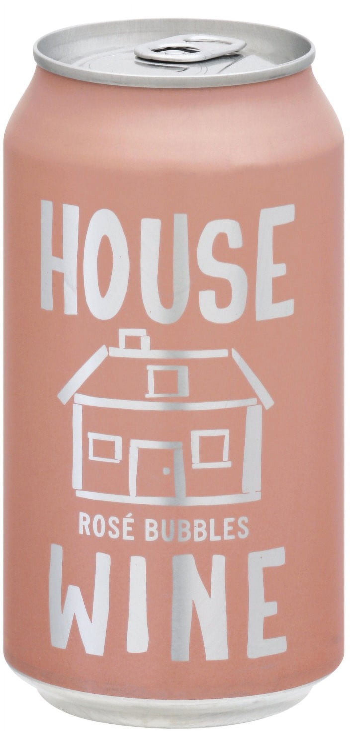 House Wine Rose Bubbles Wine, 355 ml Can, 12% ABV