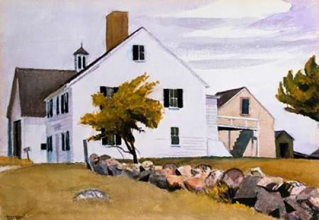 House at Essex Massachusetts Canvas Art - Edward Hopper (20 x 28)