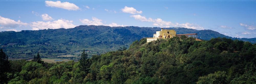 House at the hilltop Napa Valley Napa Napa County California USA Canvas Art - Panoramic Images (12 x 36)