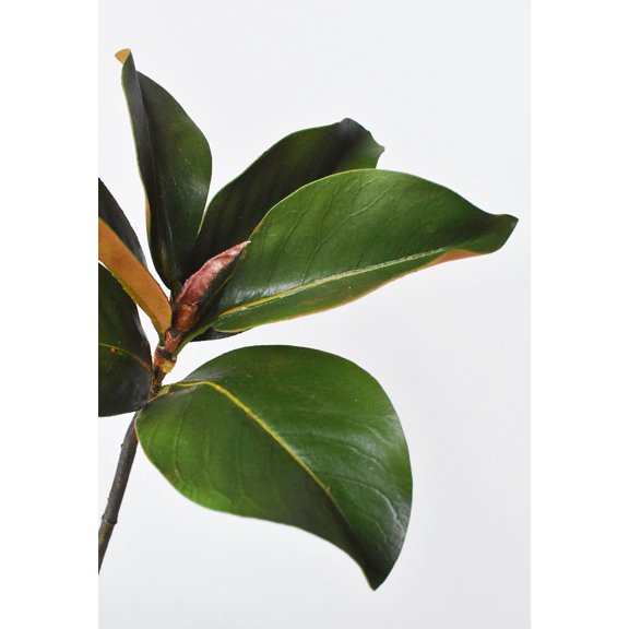 House by JSD 14" Faux Magnolia Leaf Stem Artificial Plants