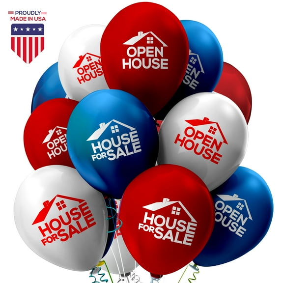 House for Sale Balloons Open House Balloons for Real Estate - Realtor Metallic Balloons by Owner latex helium Set