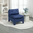 House hold Cushioned deep seat no armrest accent single lazy chair
